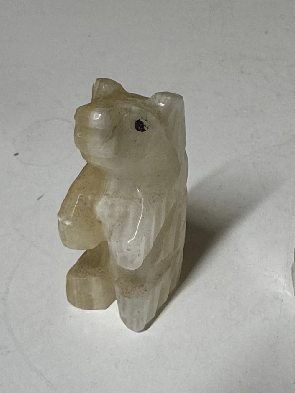 Onyx Stone carved Pet Figurines - Mixed Cream & Brown set of 4
